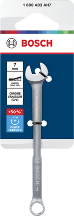 Cờ lê kết hợp Bosch 7 mm bằng thép crom vanadi.